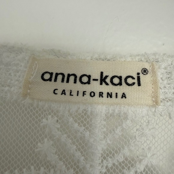 NWOT Anna-Kaci California‎ White Lace Sheer Long Kimono Whimsifairy Cottagecore - Picture 2 of 10